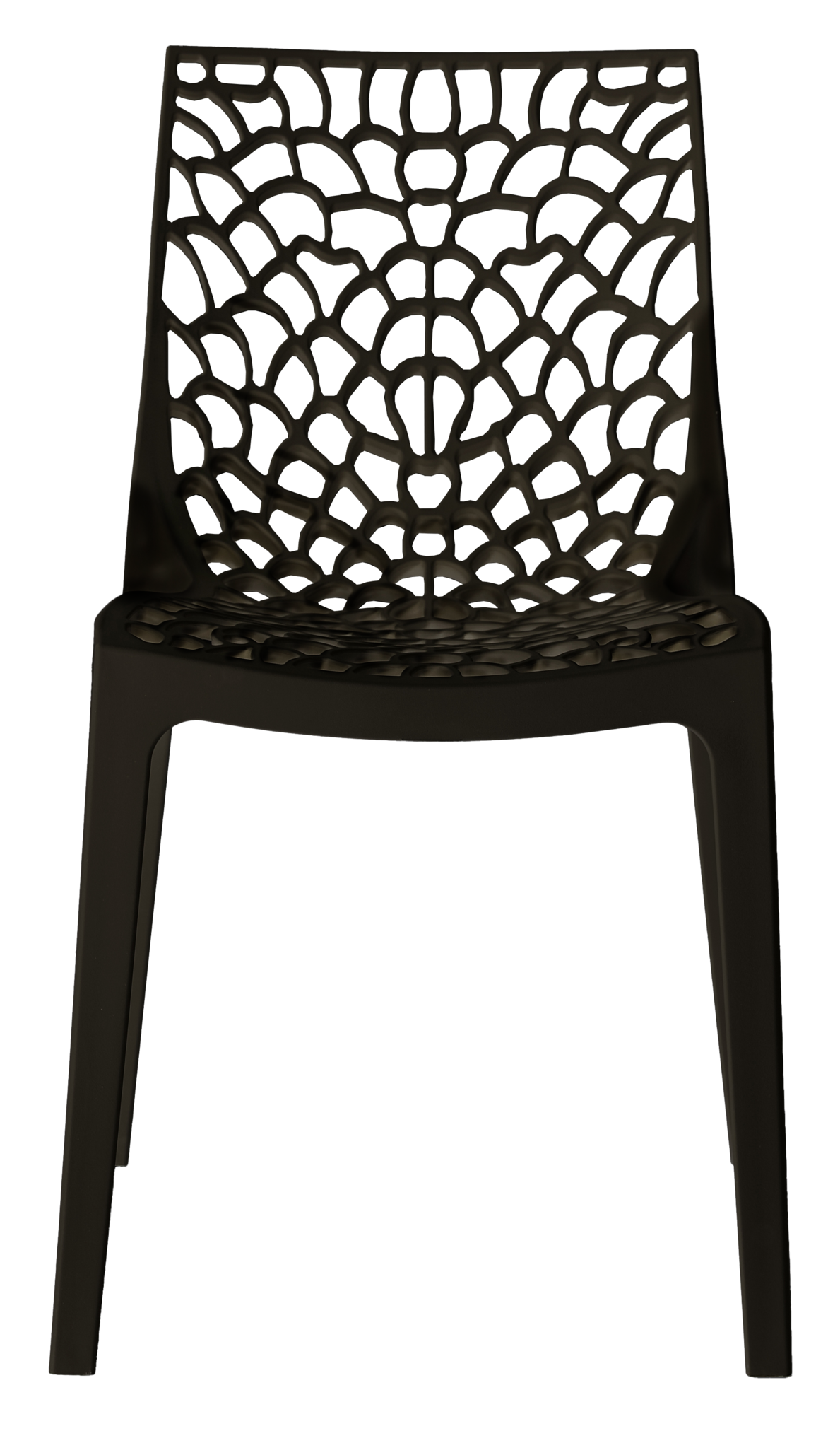 Design eetkamerstoelen - set van 2 - zwart - 80 cm hoogte