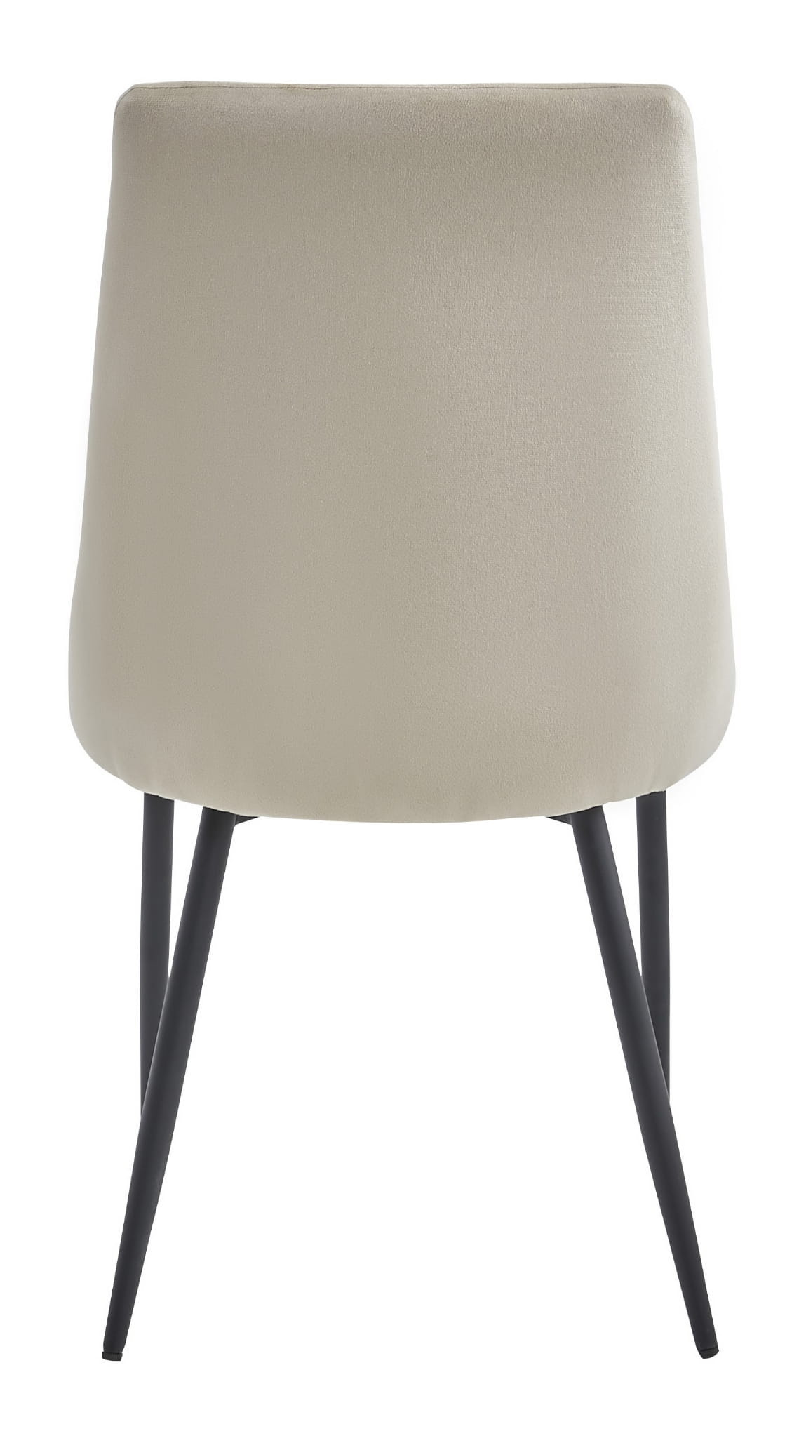 Velvet eetkamerstoel - set van 3 - beige - 93.5 x 48.5 x 61 cm