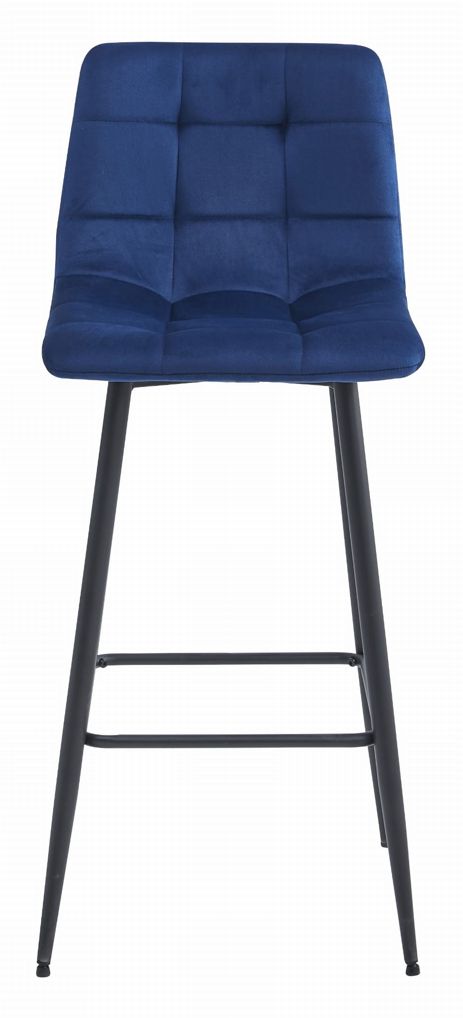 Barkrukken - marineblauw - fluweel - 104cm hoog