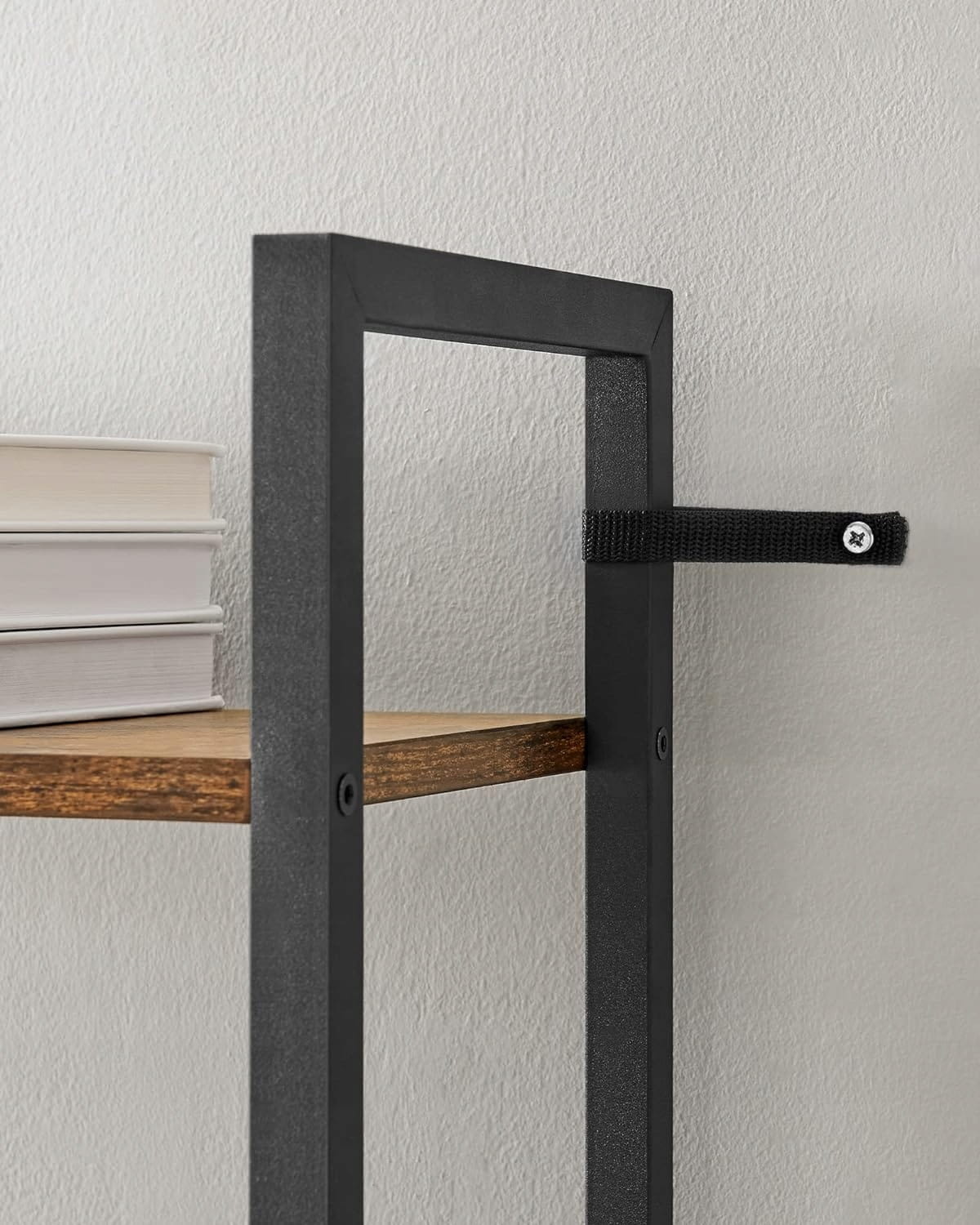 Industriële boekenkast - rustiek bruin - 60 x 24 x 186 cm - 23 kg/plank