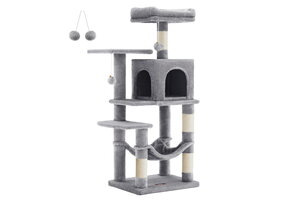 Krabpaal - grijs - 45 x 35 x 112 cm - hangmat