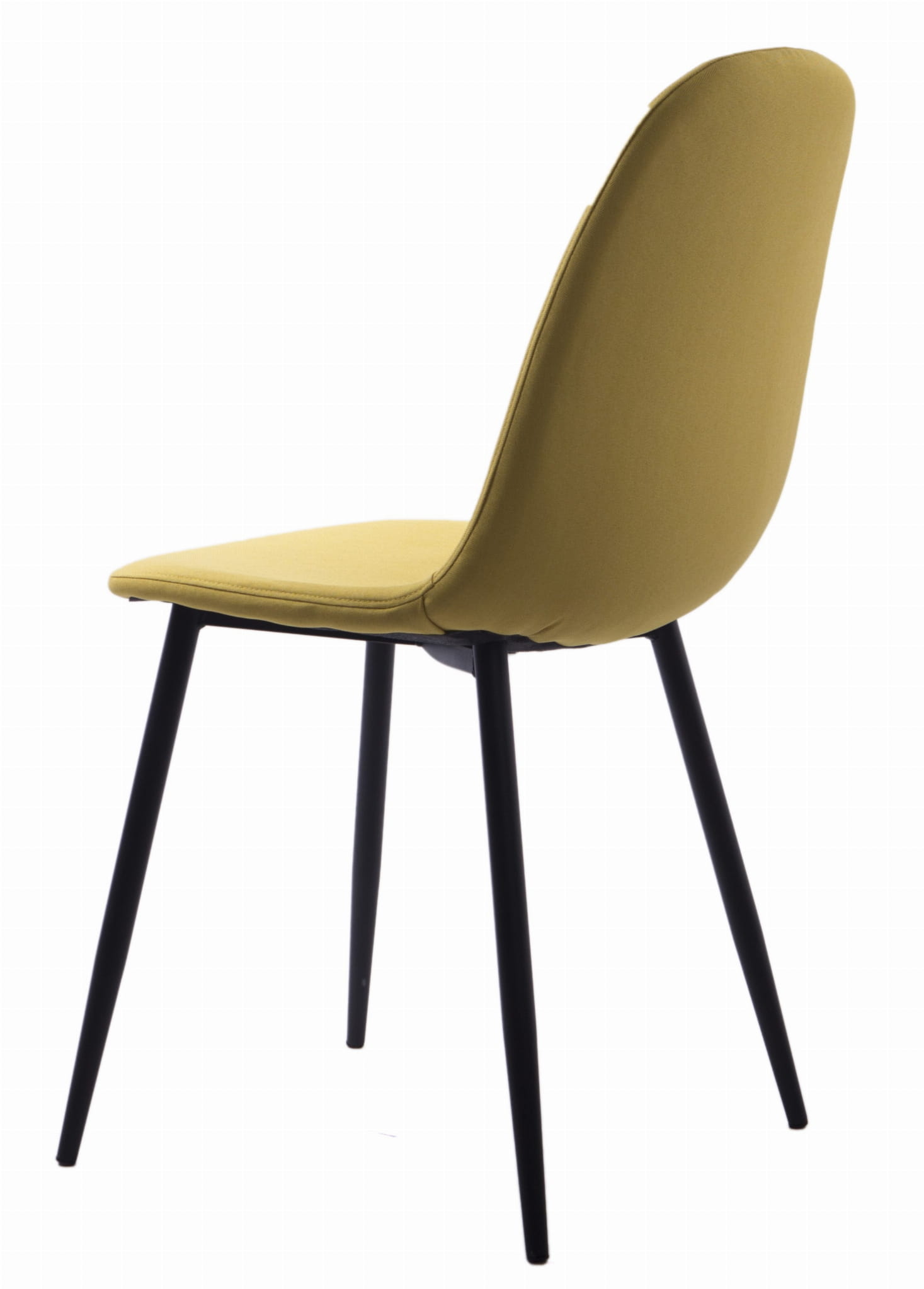 Eetkamerstoel geel - 4 stuks - stof - 87 x 43 x 39 cm