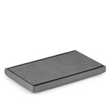 Poef met opbergruimte - 4 stuks - grijs fluweel - 60x38x38 cm