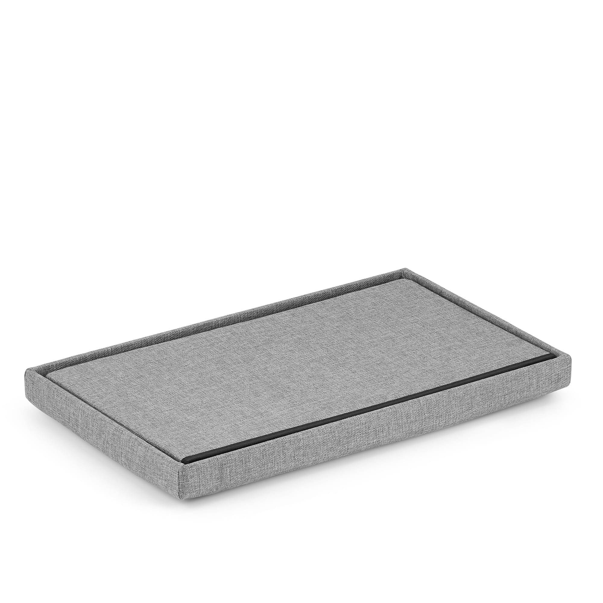 Poef met opbergruimte - 4 stuks - grijs - 60x38x38 cm - opvouwbaar