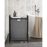 Wasmand - grijs - 50 x 33 x 72 cm - 65 liter