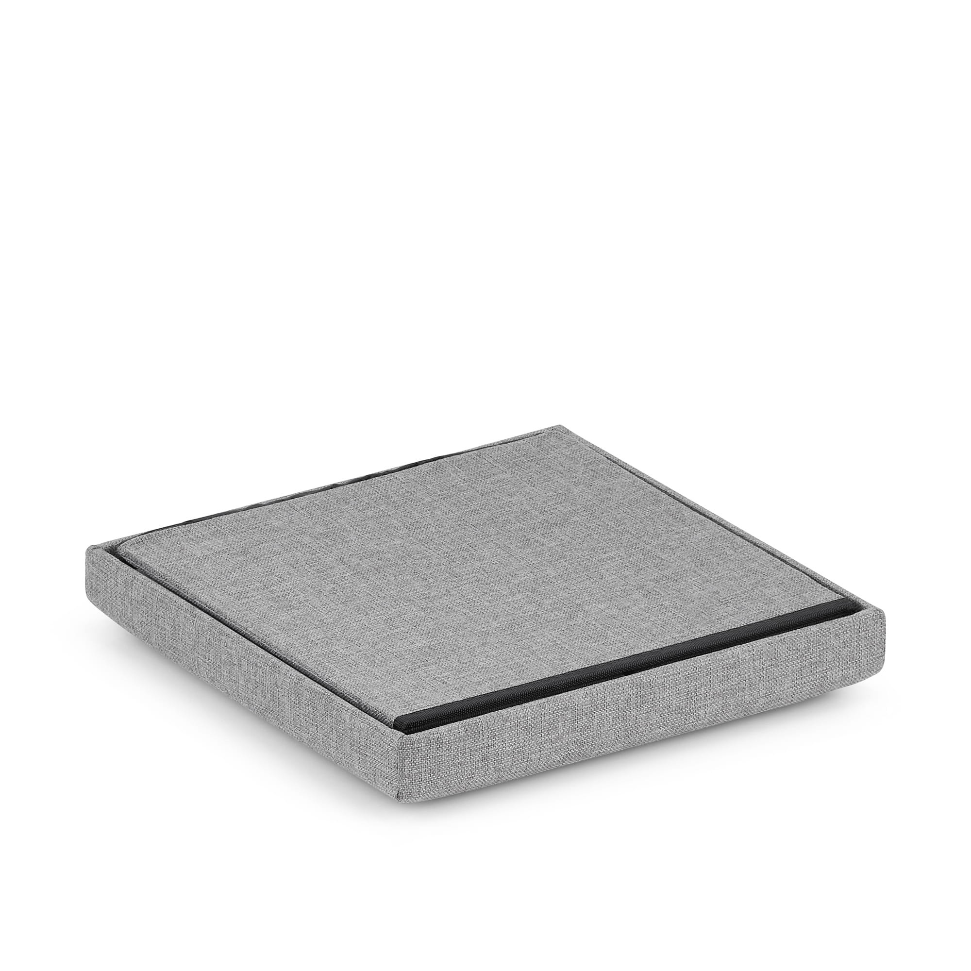 Poef met opbergruimte - 16 stuks - grijs - 30x30x30 cm