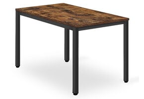 Eettafel eiken - Tessa - 120x60 cm - zwarte poten