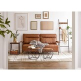 Industriële salontafel - 4 stuks - rustiek bruin - 50x40 cm & 40x36 cm