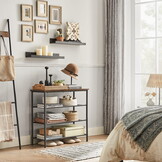 Industriële schoenenkast - rustiek bruin - 30x75x71 cm - zelfmontage