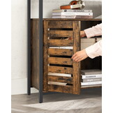 Industriële dressoir - rustiek bruin/zwart - 100x35x81.5 cm - zelfmontage