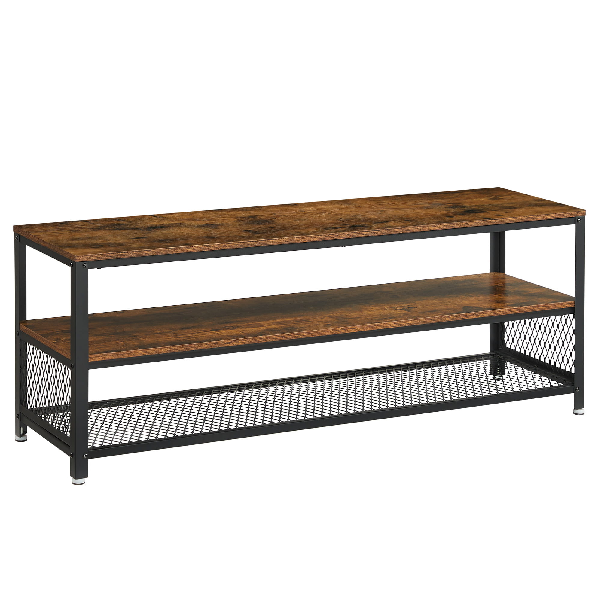 Houten tv meubel - rustiek bruin - 140x40x52 cm