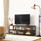 Houten tv meubel - rustiek bruin - 140x40x52 cm