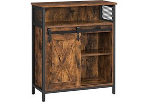 Industriële ladekast - 70x30x80 cm - rustiek bruin - zelfmontage