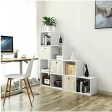 Boekenkast - wit - 129.5 x 29 x 129.5 cm - spaanplaat