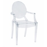 Doorzichtige eetkamerstoel - polycarbonaat - 92.5x54x56.5 cm