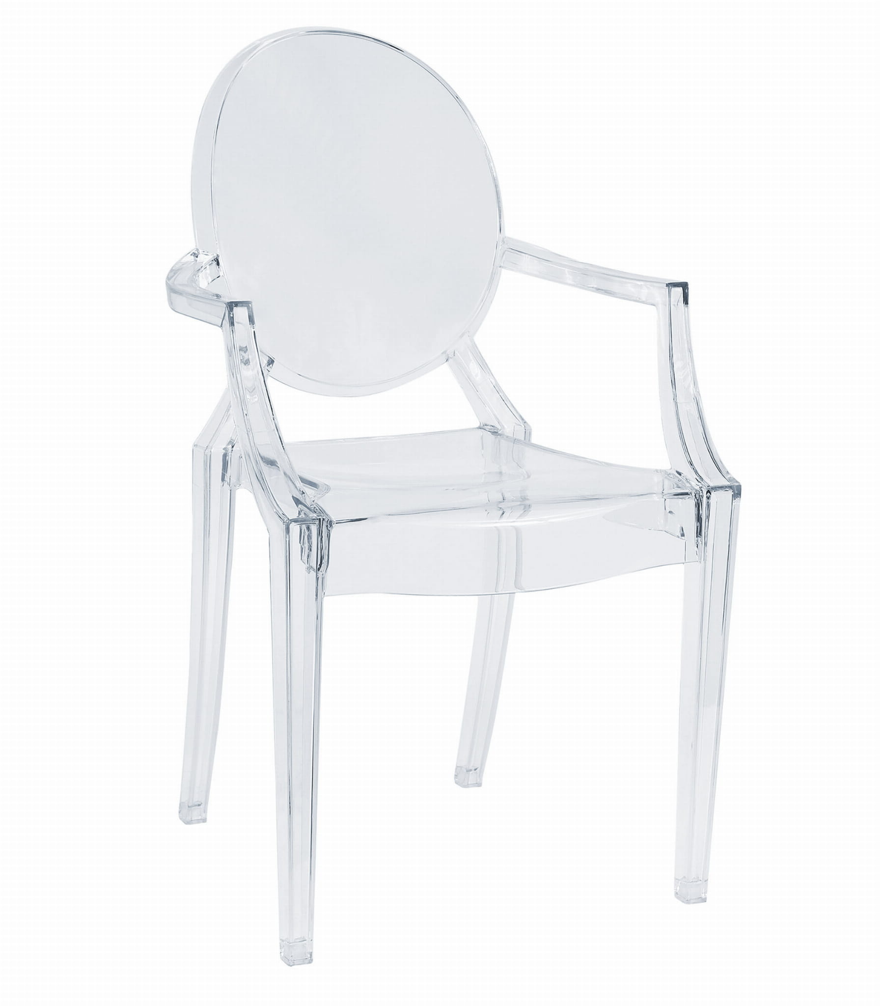 Doorzichtige eetkamerstoel - polycarbonaat - 92.5x54x56.5 cm