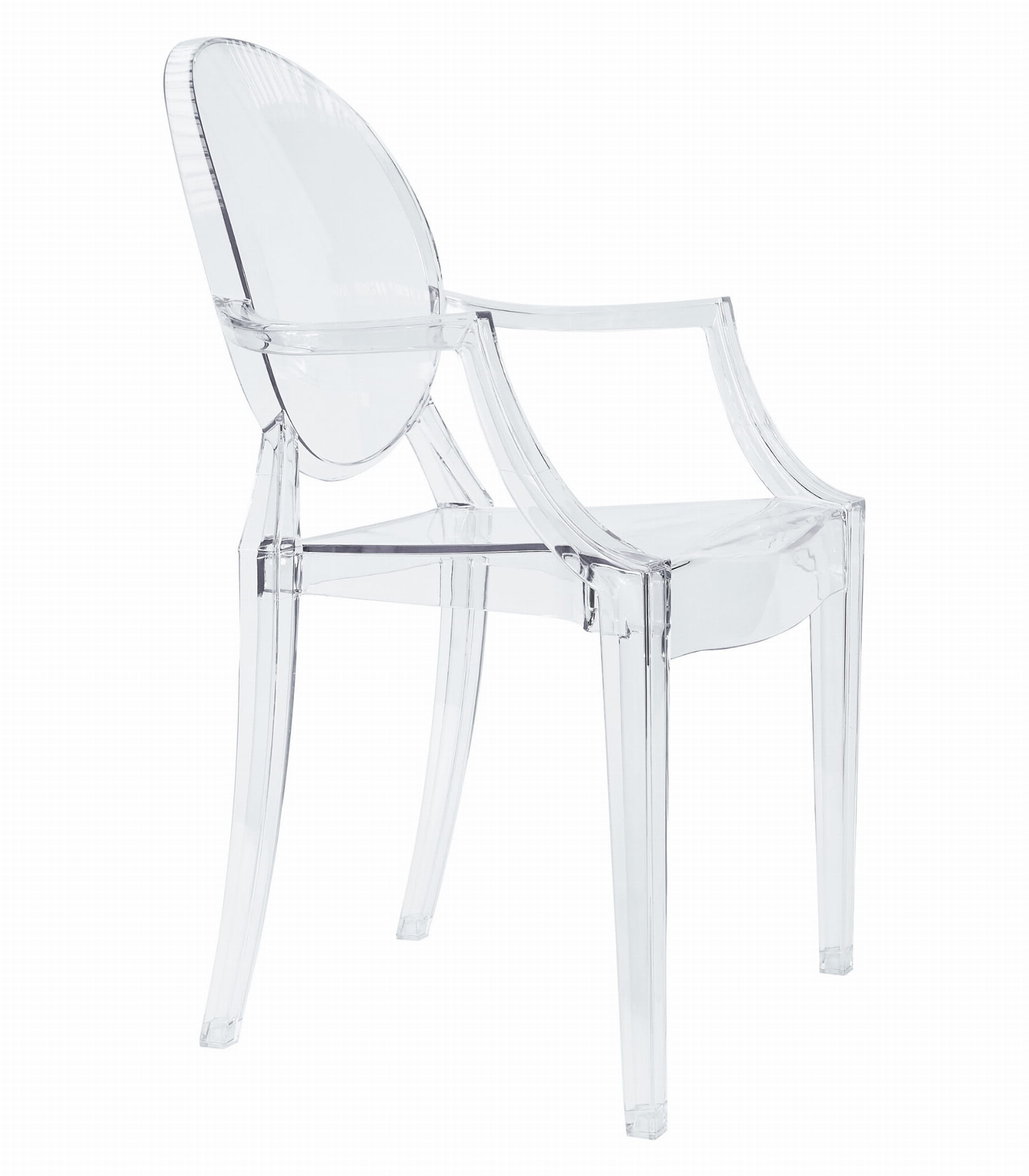 Doorzichtige eetkamerstoel - polycarbonaat - 92.5x54x56.5 cm