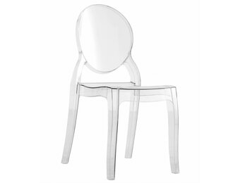 Doorzichtige stoel - 90x45.5x53.5 cm - polycarbonaat