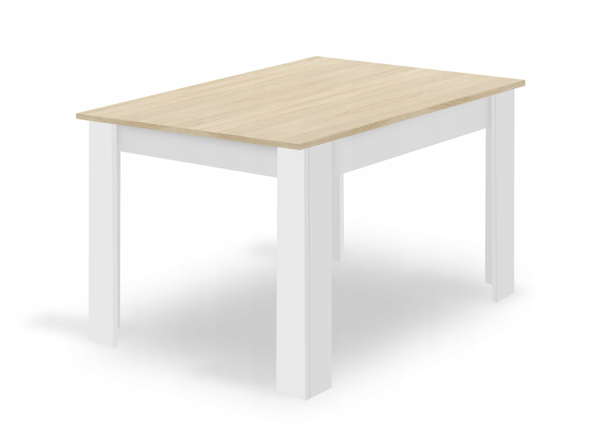 Eettafel en stoelen - 4 stuks - sonoma eiken - zwart