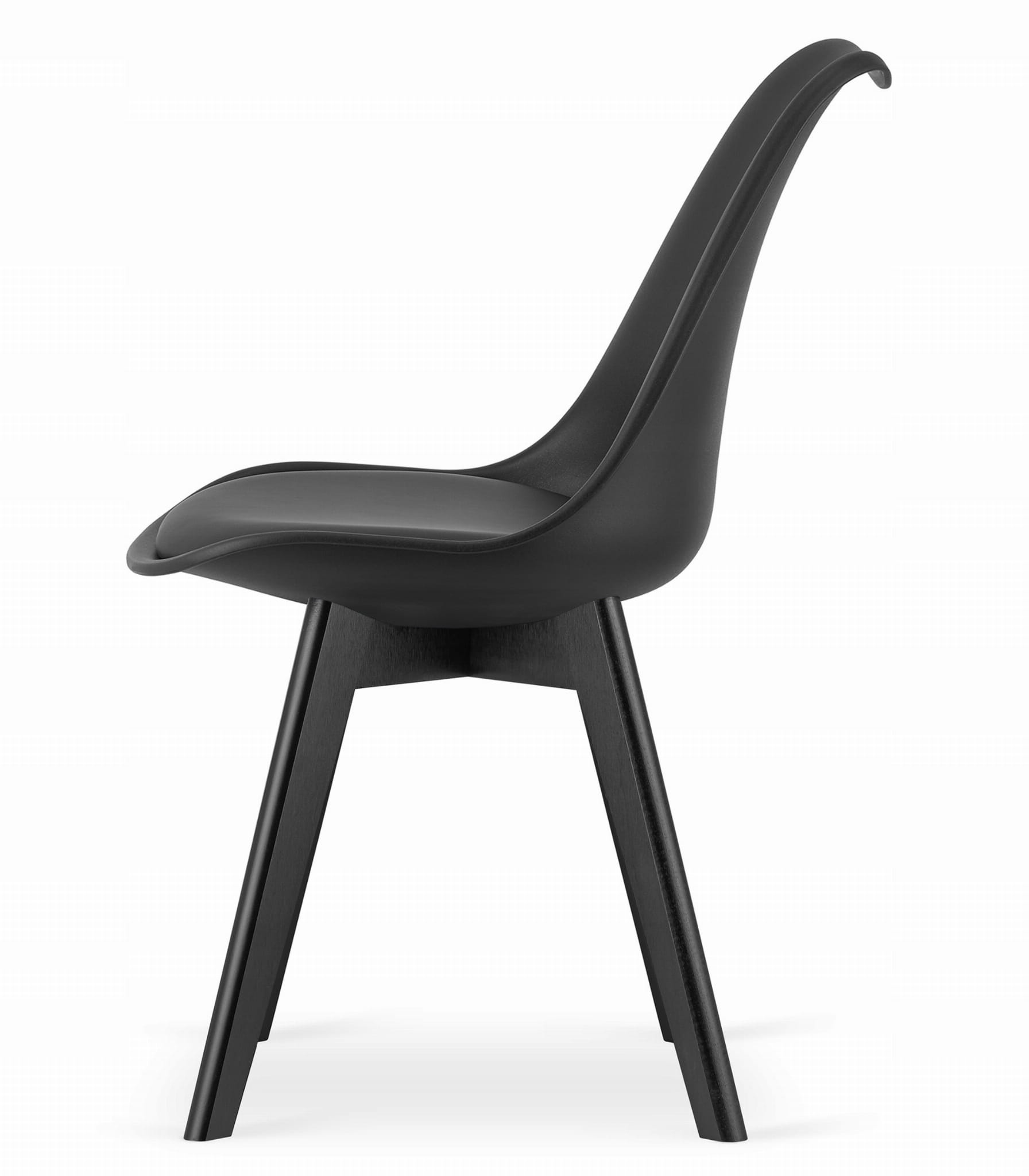 Eettafel en stoelen - 4 stuks - 120x80 cm - zwart/CRAFT
