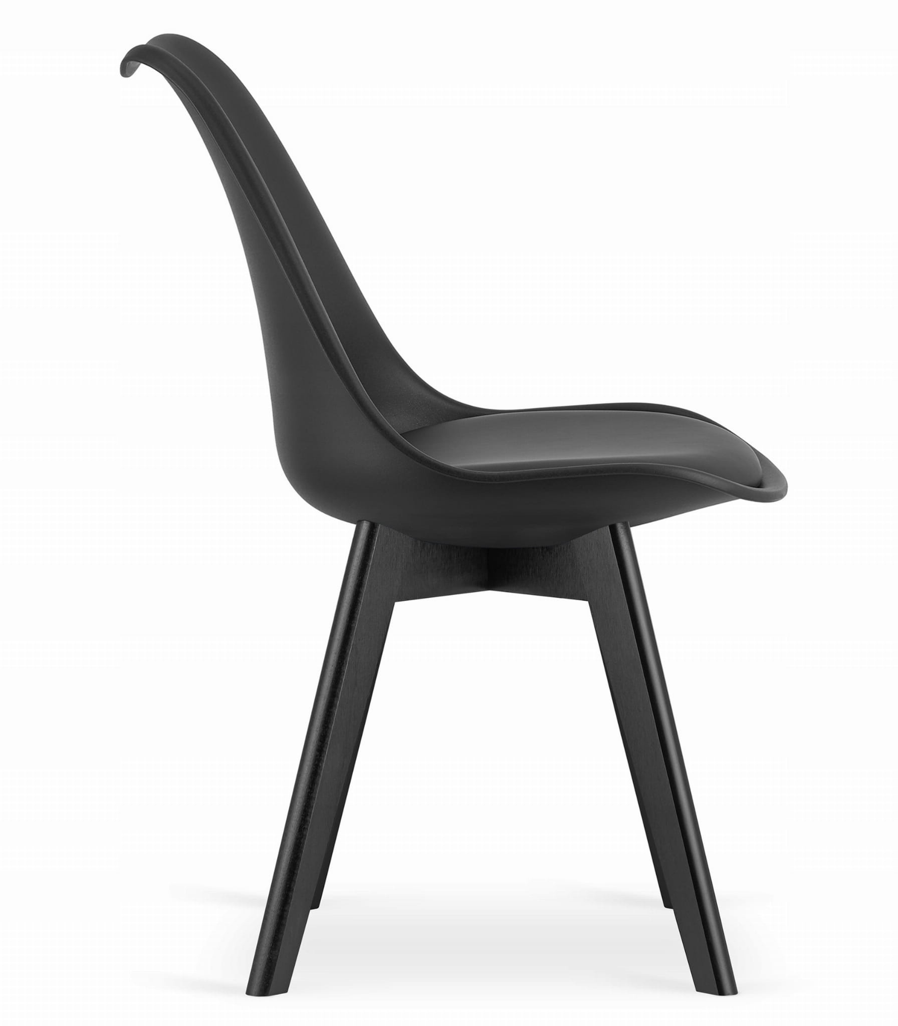 Eettafel en stoelen - 4 stuks - 120x80 cm - zwart/CRAFT