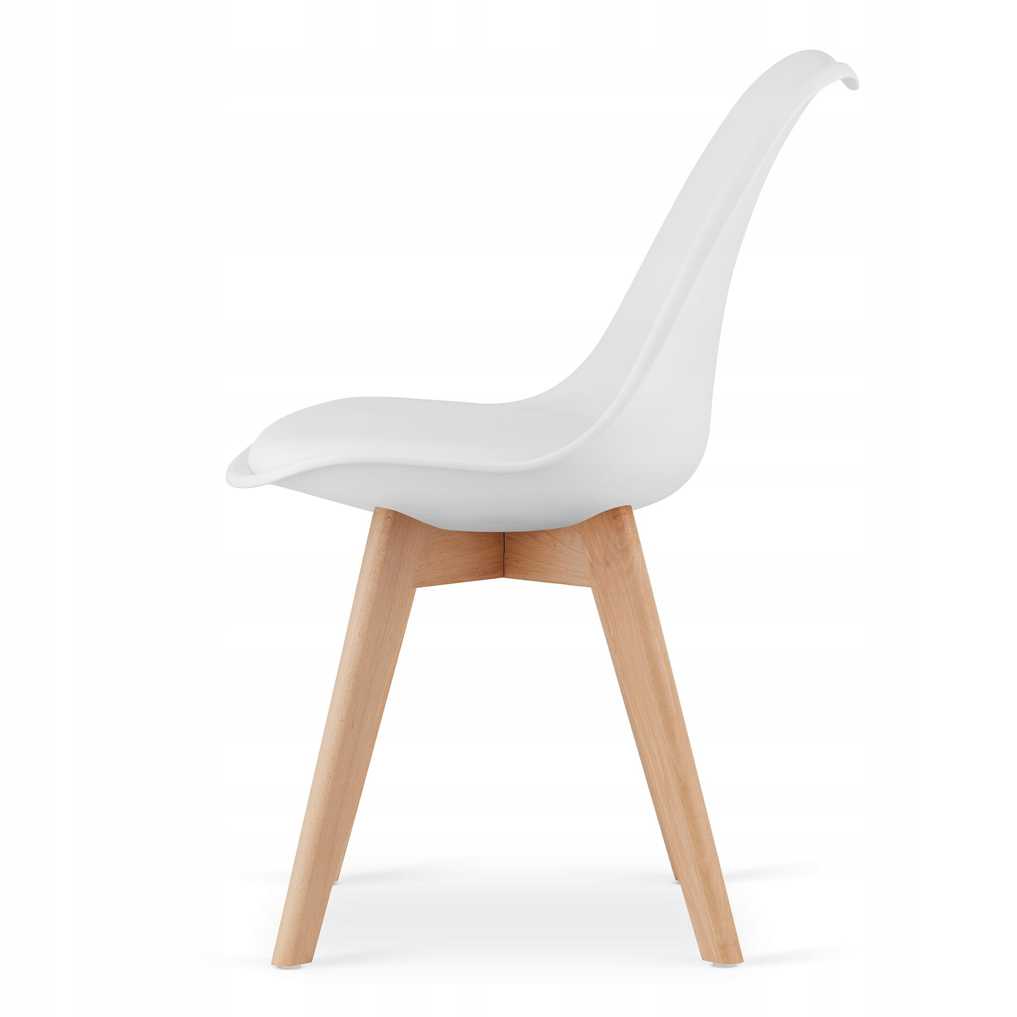 Eettafel en stoelen - 120x80 tafel - 4 witte stoelen - sonoma eiken