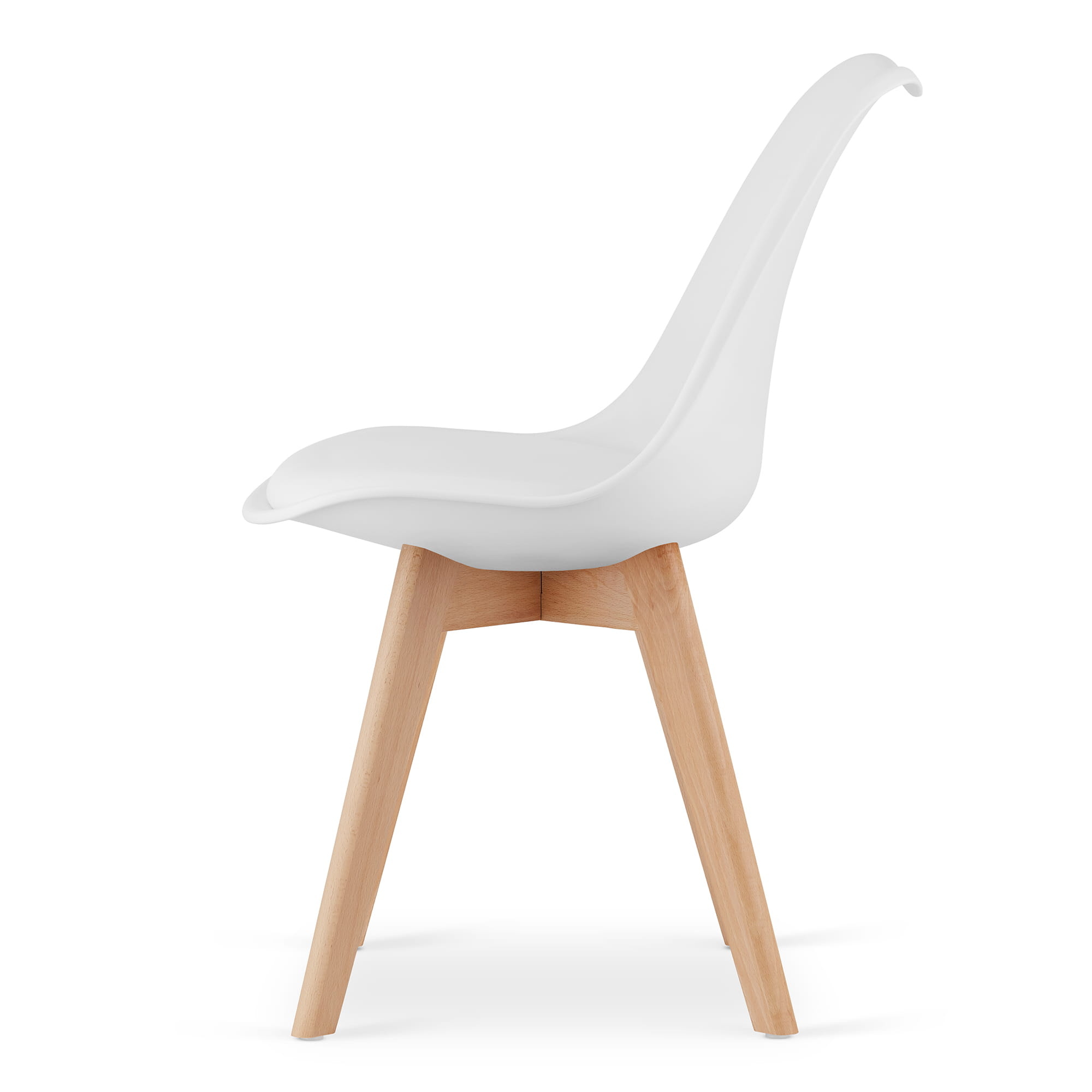 Eettafel en stoelen - 5-delig - wit - zelf te monteren