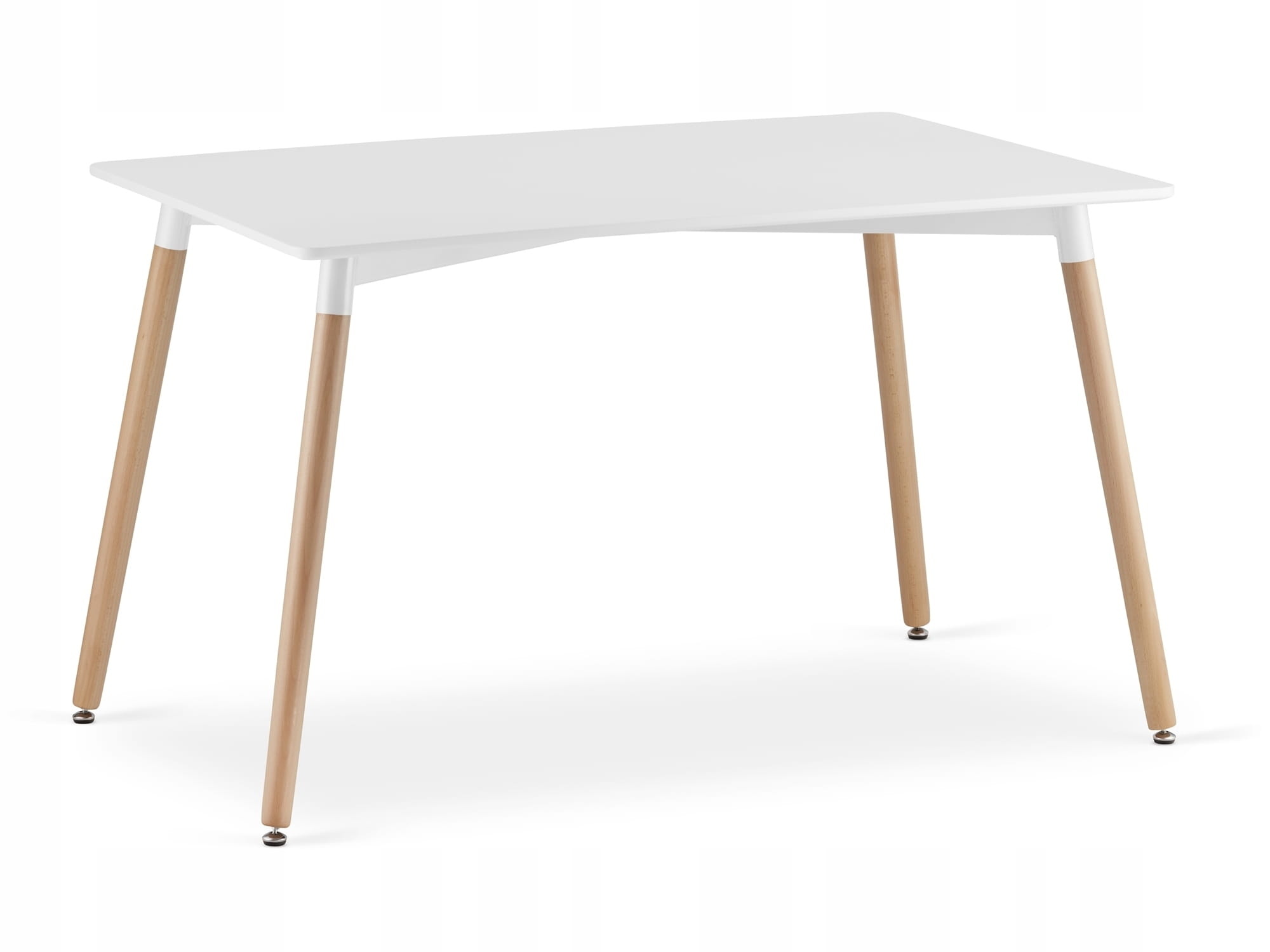 Eettafel en stoelen - 4 stuks - wit - zelf te monteren