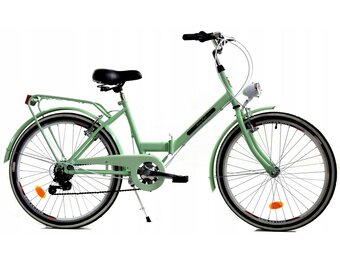 Vouwfiets - 24 inch - 6 versnellingen - mintgroen