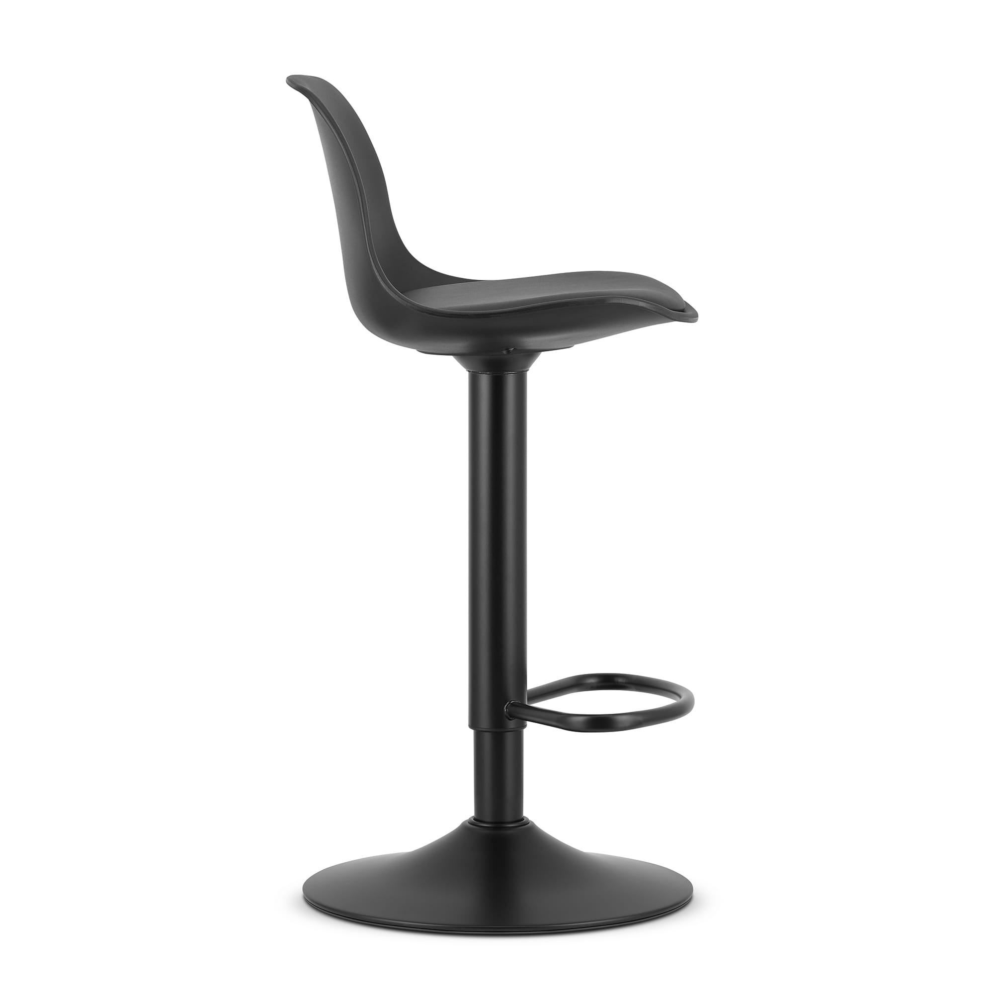 Barkruk - set van 2 - zwart - verstelbare zithoogte - 82 cm
