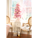 Roze kerstboom - 120 cm hoog - PVC materiaal - inclusief standaard