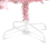 Roze kerstboom - 120 cm hoog - PVC materiaal - inclusief standaard