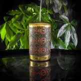 Luchtbevochtiger woonkamer - antiek goud - φ9 x 16 cm - 100 ml