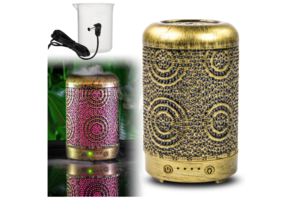 Luchtbevochtiger - antiek goud - φ9 x 15 cm - 100 ml