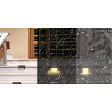 Solar tuinverlichting - 12 stuks - zwart - IP44 waterdicht - automatisch bij duisternis