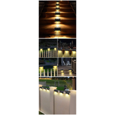 Solar tuinverlichting - 12 stuks - zwart - IP44 waterdicht - automatisch bij duisternis