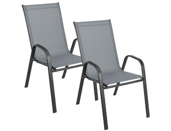 Tuinstoelen - set van 2 - 90 x 54 x 69 cm - max. belasting 120 kg