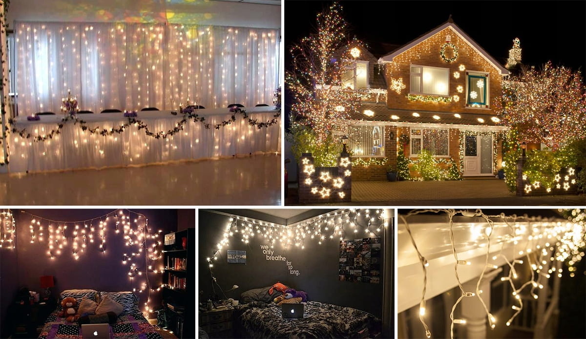 IJspegel verlichting - buiten - LED - 12m