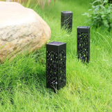 Solar tuinverlichting - 8 stuks - warm wit - 6x6x18 cm - waterdicht IP44