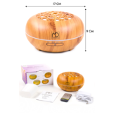 Luchtbevochtiger - φ17 x 9 cm - 14W - 300-500 ml capaciteit