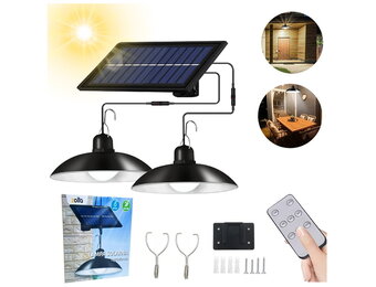 Solar tuinverlichting - IP44 waterdicht - 30.000 uur levensduur - 2x 400lm lichtintensiteit