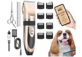 Hondentondeuse - goud/koper - 8 opzetstukken - ultra stil