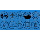 Touw polypropyleen - blauw - 6mm - 50 meter