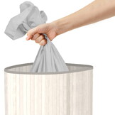 Wasmand bamboe - hoekmodel - 60 liter - afneembare inzet