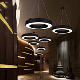 Led plafondlamp - mat zwart - 60 cm - 72W - neutraal wit