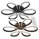 Led plafond lamp - matzwart - 60 x 8 cm - dimbaar