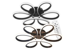 Led plafond lamp - matzwart - 60 x 8 cm - dimbaar