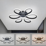 Led plafond lamp - matzwart - 60 x 8 cm - dimbaar