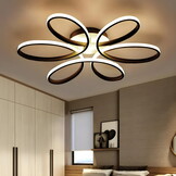 Led plafond lamp - matzwart - 60 x 8 cm - dimbaar