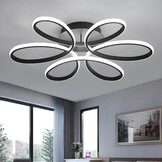 Led plafond lamp - matzwart - 60 x 8 cm - dimbaar